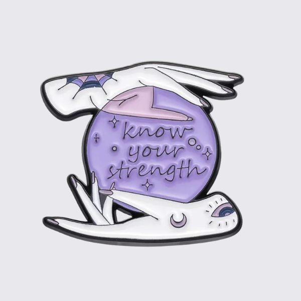 KNOW YOUR STRENGTH PASTEL PIN