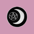 PENTAGRAM CRESCENT MOON PIN