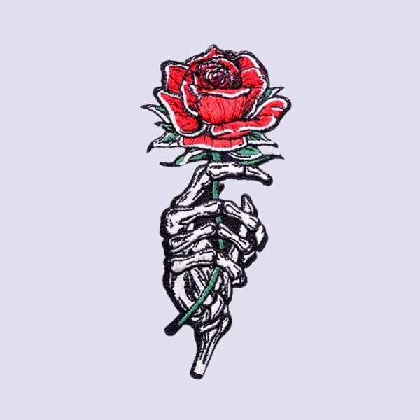 SKELETON ROSE PATCH