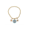 ALL SEEING EYE BEADED CHARM BRACELET