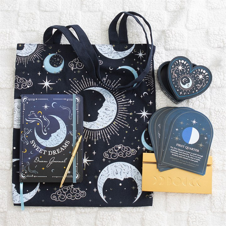 BLUE MOON PRINT TOTE BAG