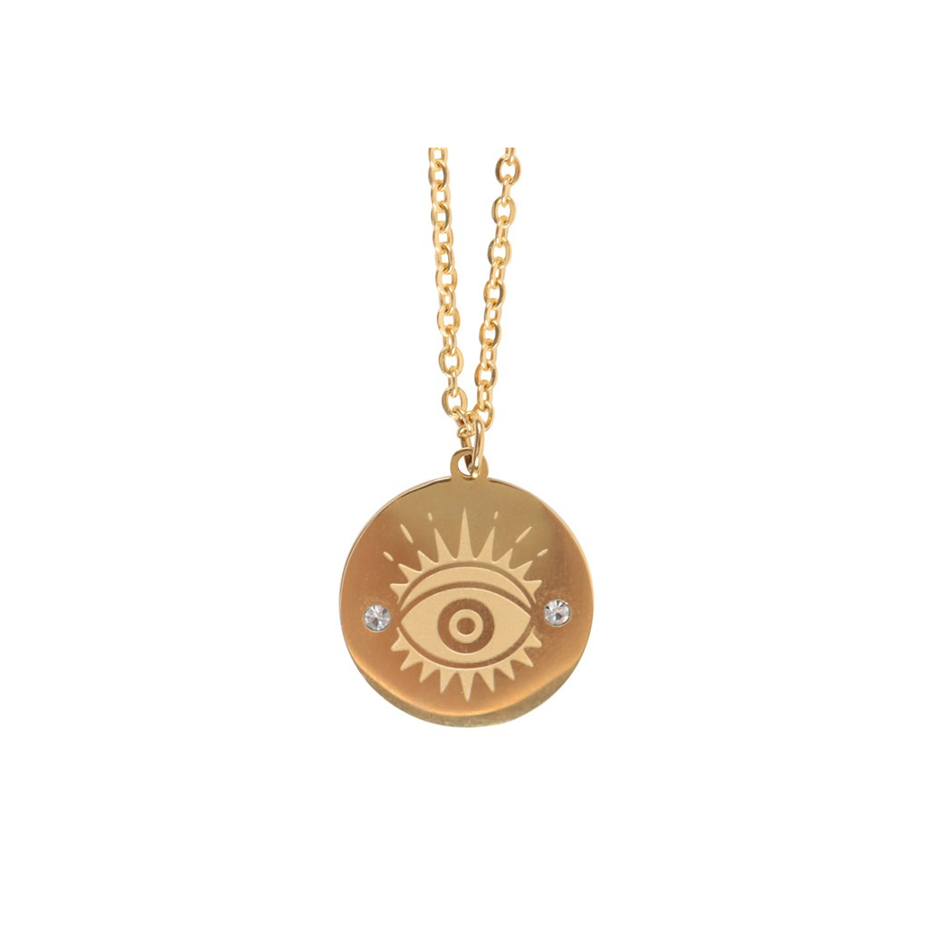 ALL SEEING EYE NECKLACE + TRINKET DISH GIFT SET