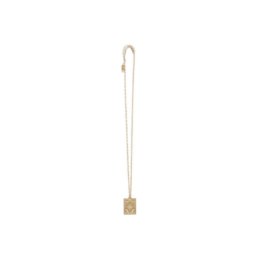 THE STAR VINTAGE TAROT NECKLACE CARD