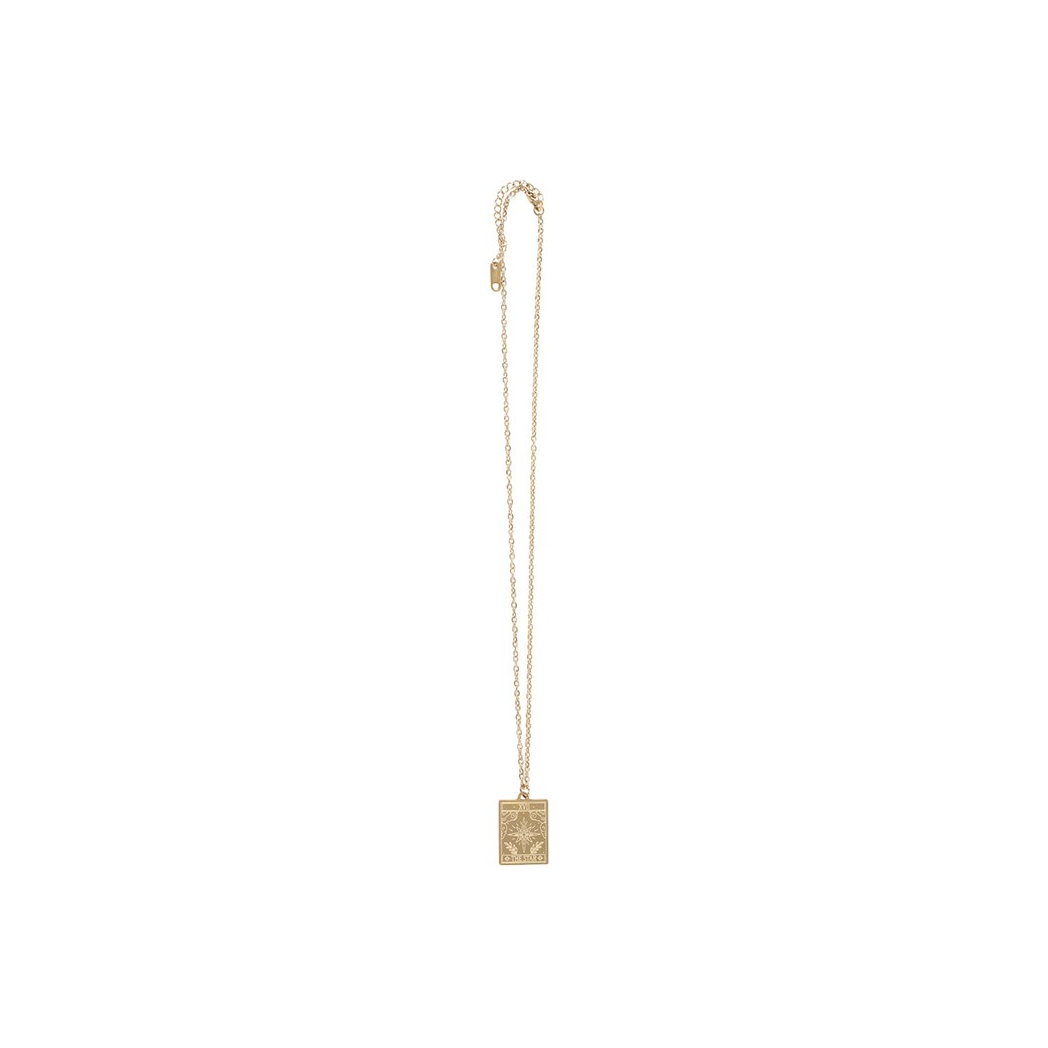 THE STAR VINTAGE TAROT NECKLACE CARD