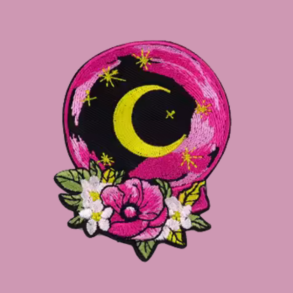 PINK MOON CRYSTAL BALL PATCH