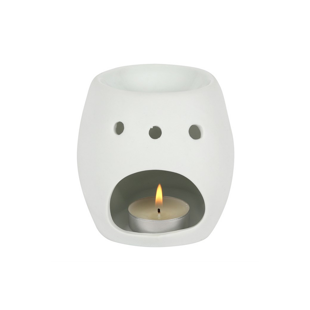 WHITE SKULL OIL BURNER