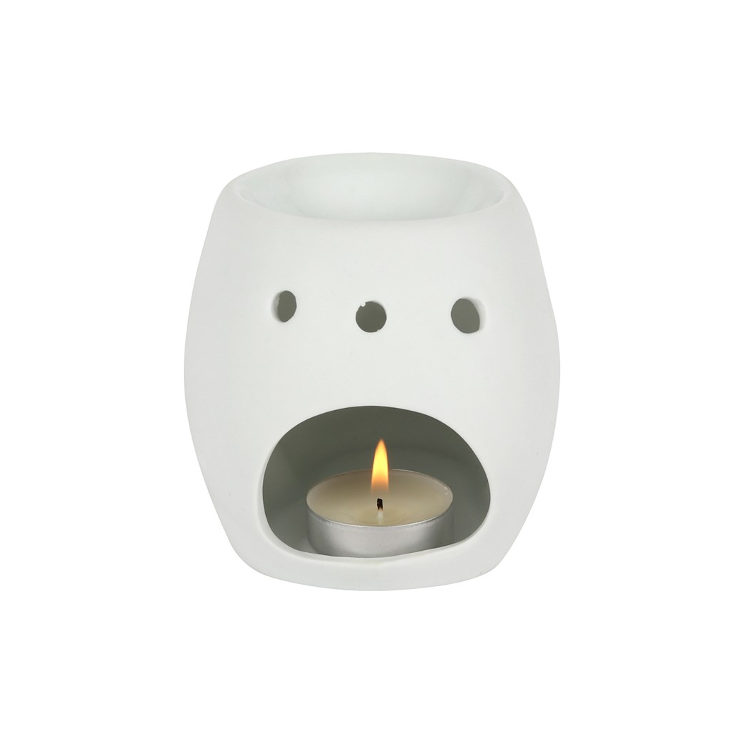 WHITE SKULL OIL BURNER
