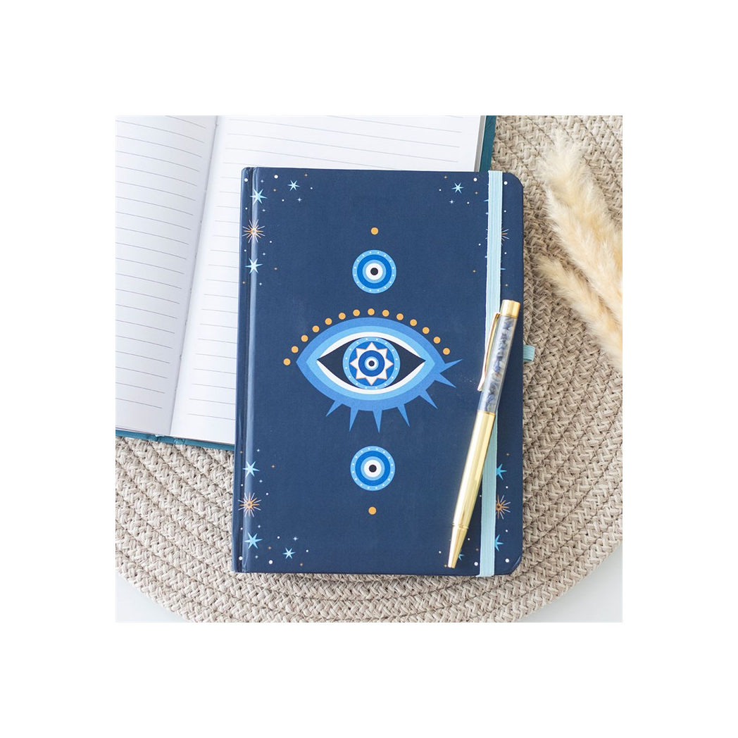 ALL SEEING EYE NOTEBOOK + CRYSTAL PEN