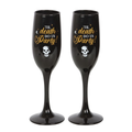 TIL DEATH DO US PARTY CHAMPAGNE FLUTE SET
