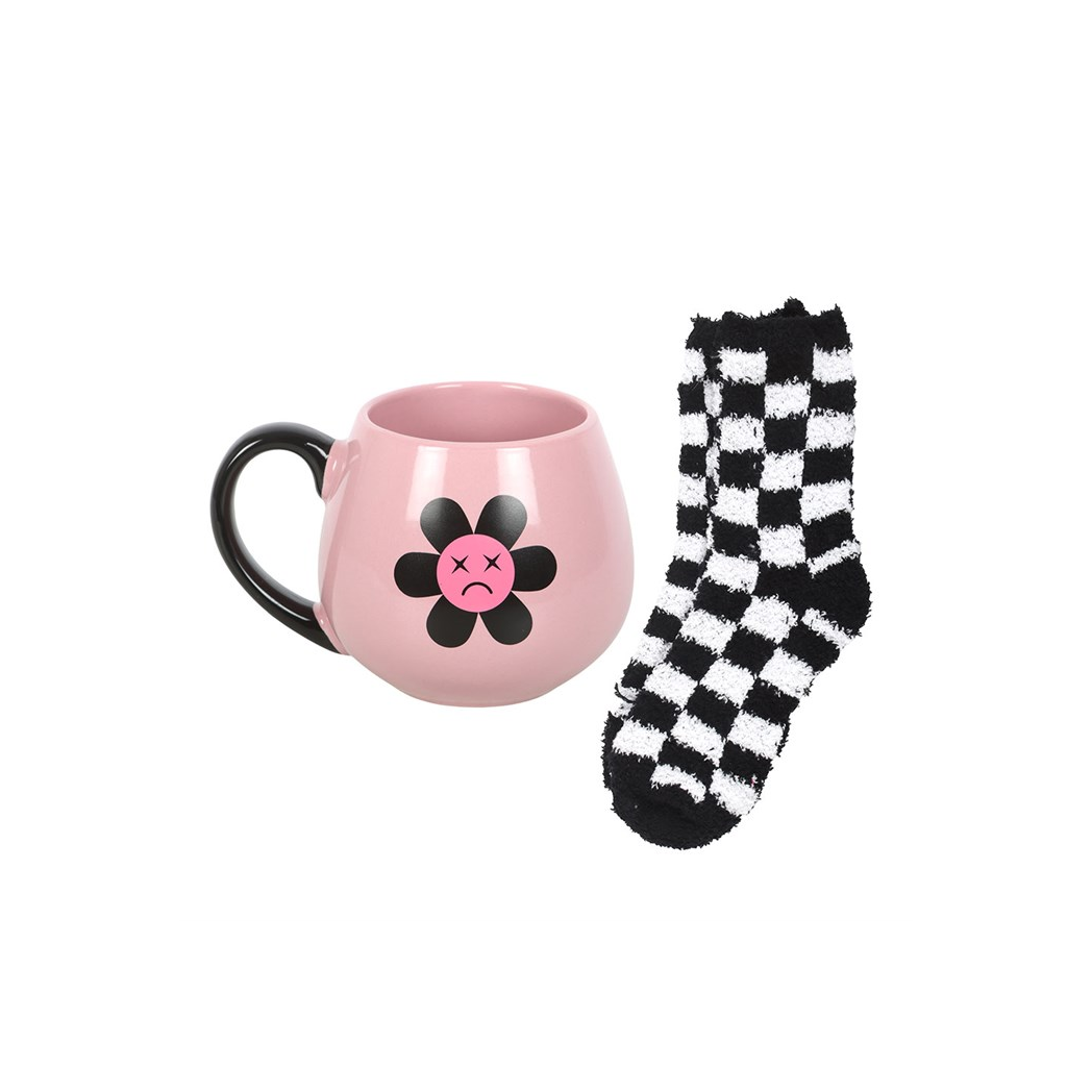 SAD FLOWER MUG + SOCKS GIFT SET