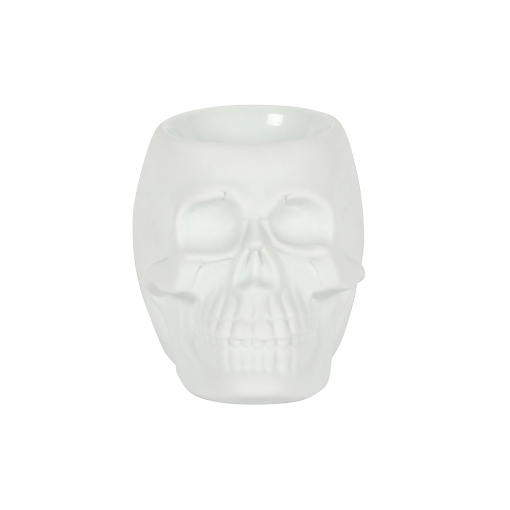 WHITE SKULL OIL BURNER
