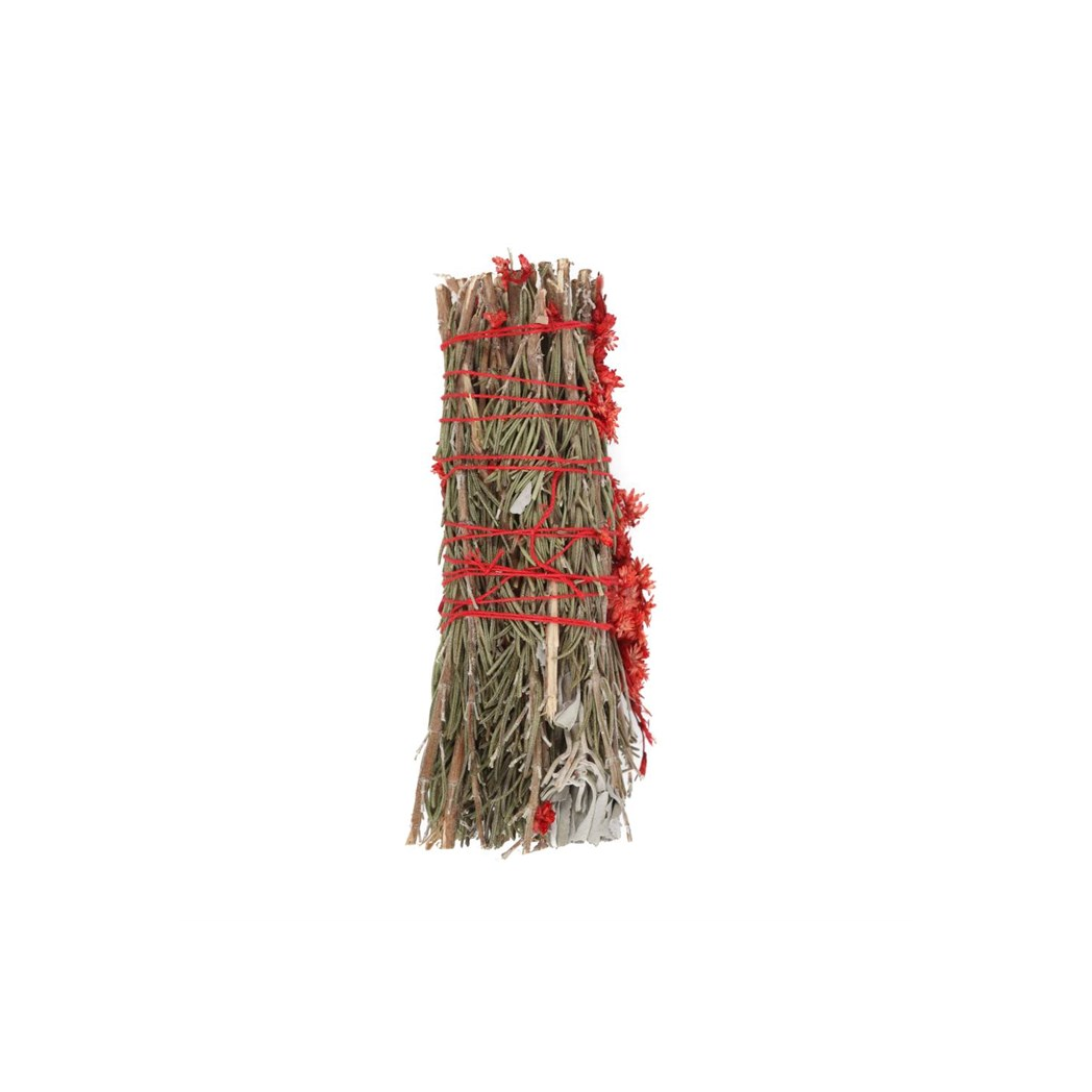 ROSEMARY + WHITE SAGE + RED JASPER RITUAL BUNDLE