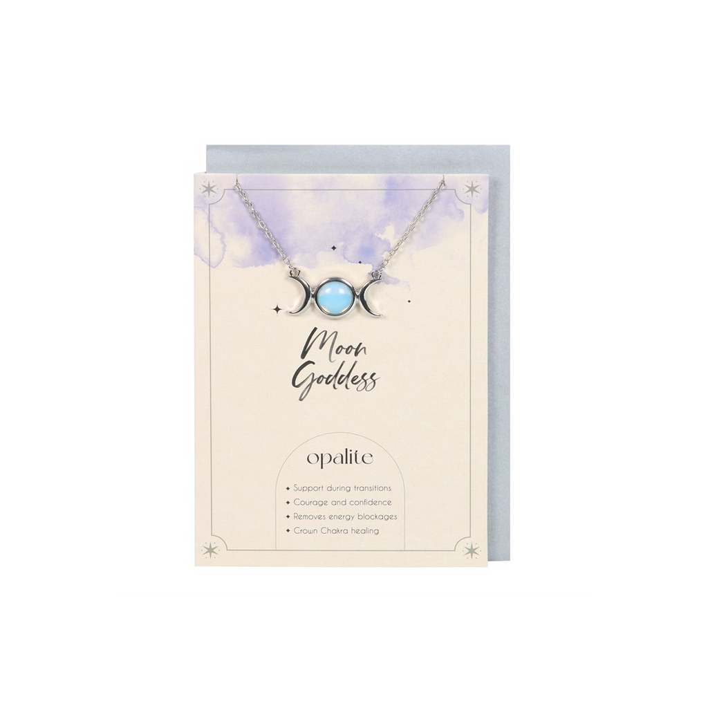 OPALITE MOON GODDESS NECKLACE CARD
