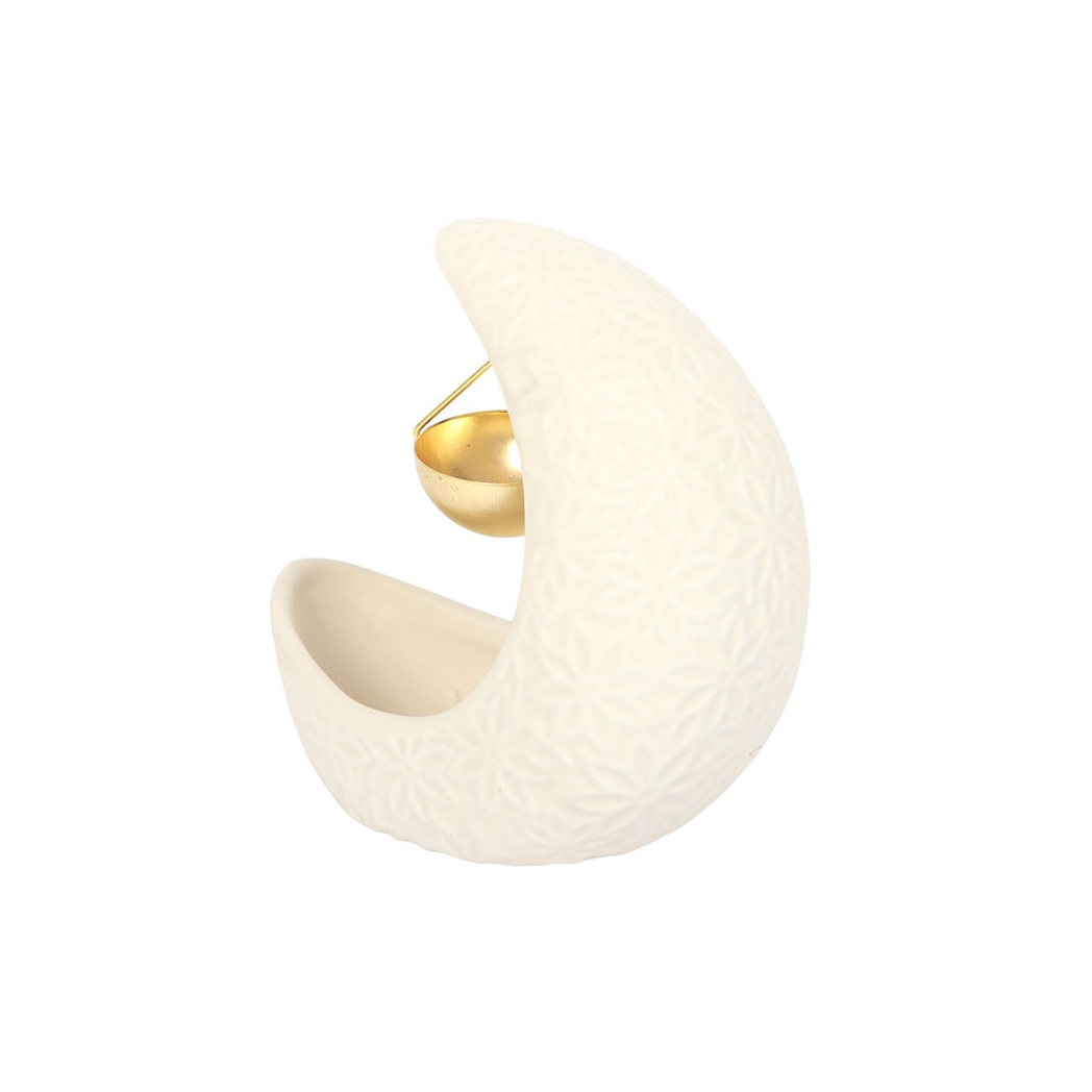 HANGING CRESCENT MOON OIL BURNER