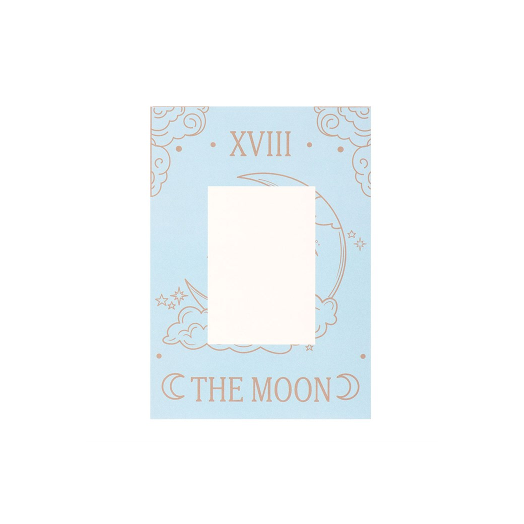 THE MOON VINTAGE TAROT NECKLACE CARD