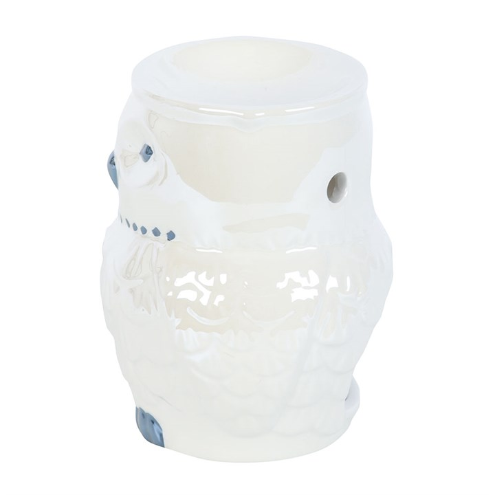 IRIDESCENT OWL OIL BURNER