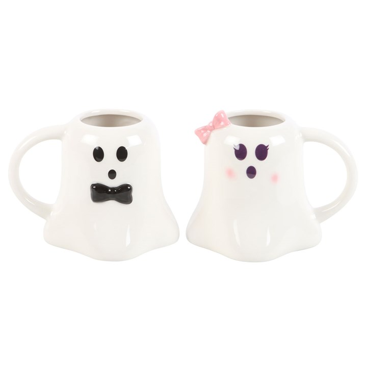 MR + MRS BOO GHOST MUG SET
