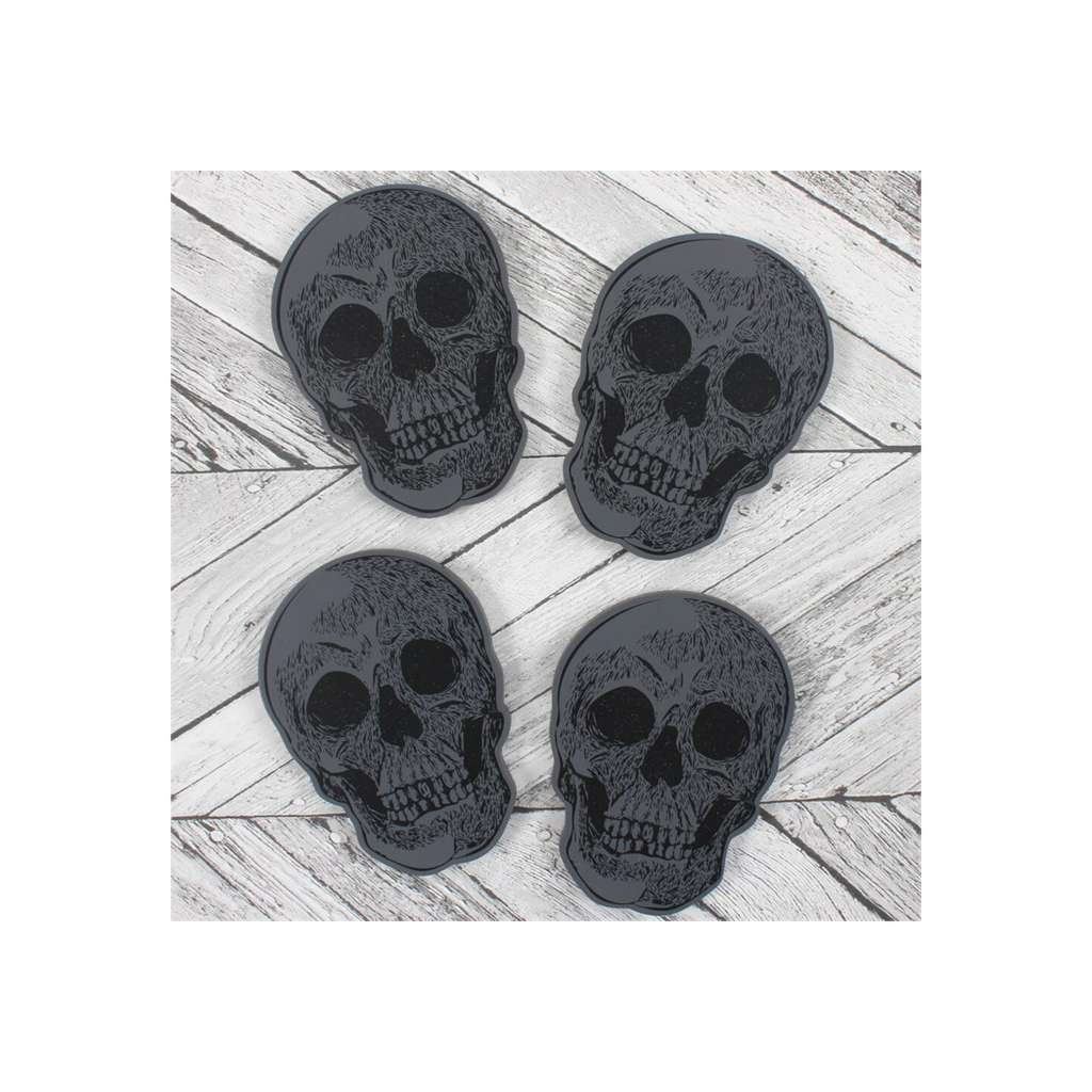 SET OF 4 SKULL COASTERS