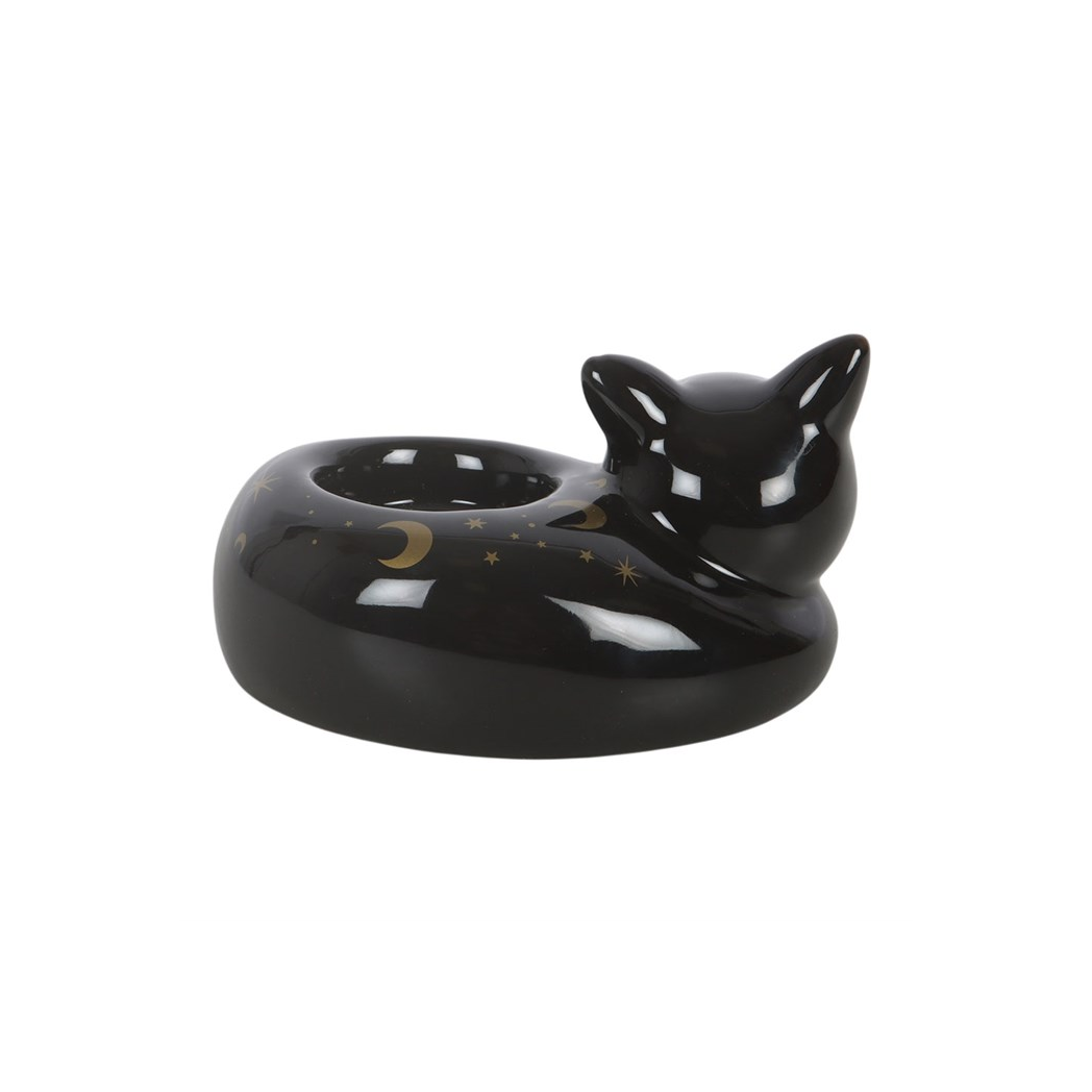BLACK CAT TEALIGHT HOLDER