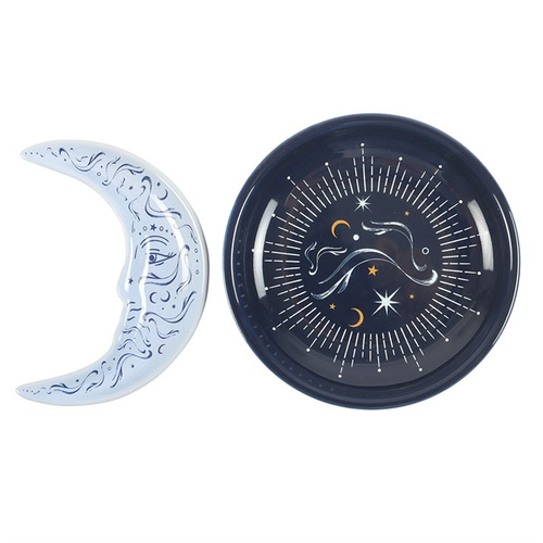 BLUE MOON STACKING TRINKET DISH