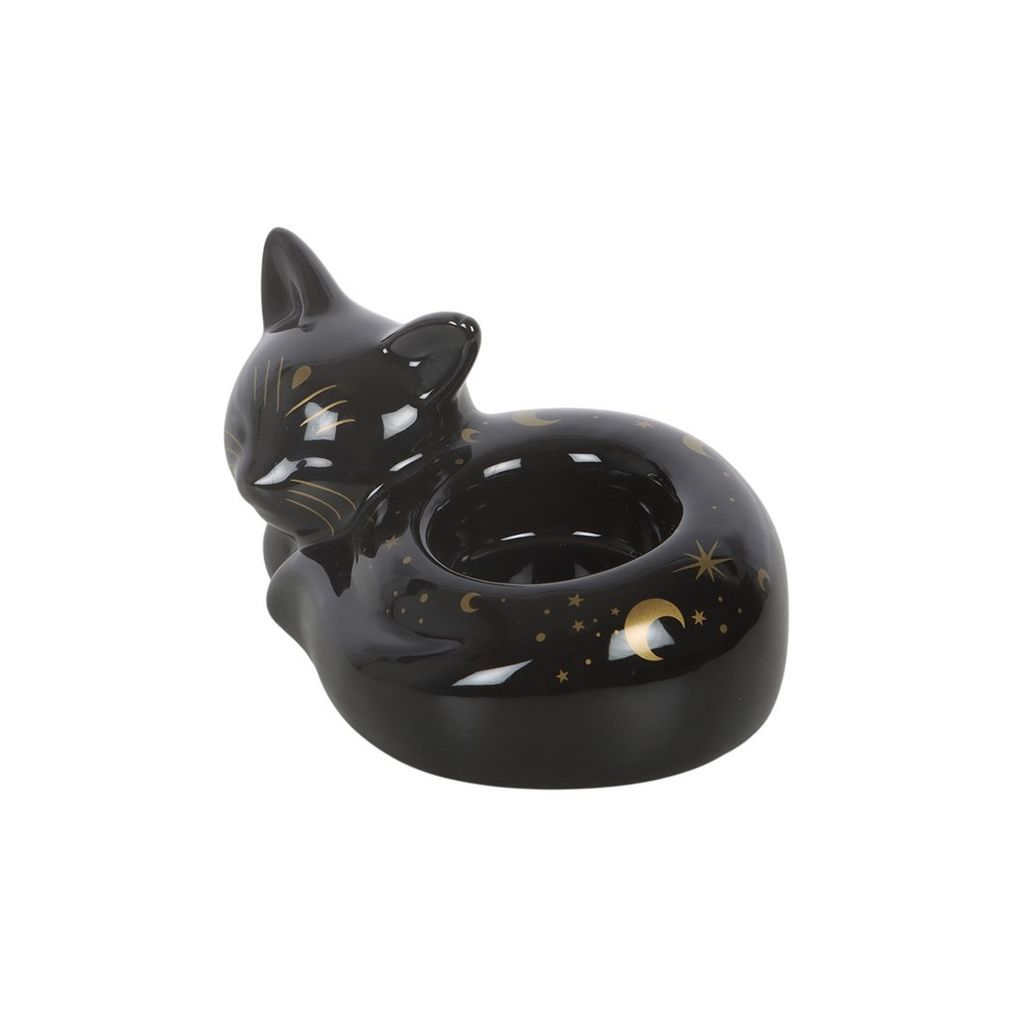BLACK CAT TEALIGHT HOLDER