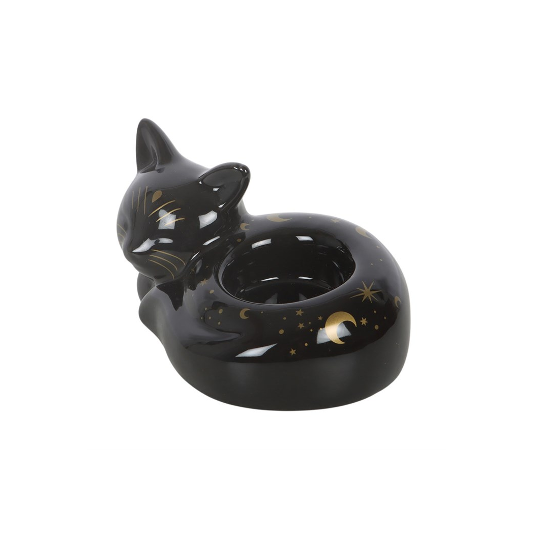 BLACK CAT TEALIGHT HOLDER