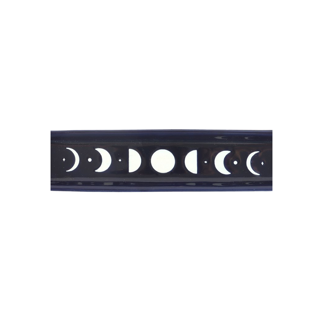 BLUE MOON PHASE CERAMIC INCENSE HOLDER