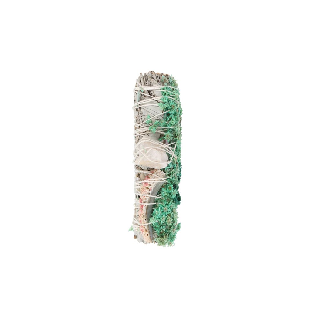 WHITE SAGE + QUARTZ RITUAL BUNDLE