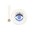 ALL SEEING EYE NECKLACE + TRINKET DISH GIFT SET