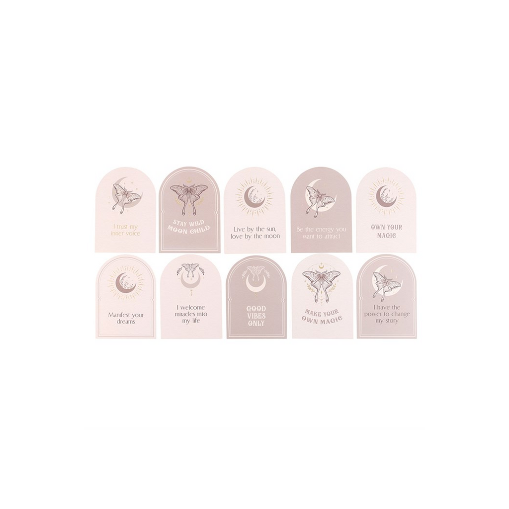 LUNA MOTH AFFIRMATION CARD SET