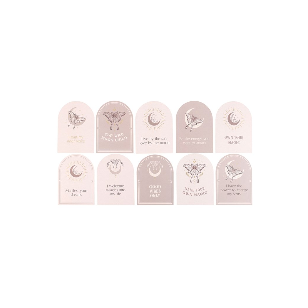 LUNA MOTH AFFIRMATION CARD SET