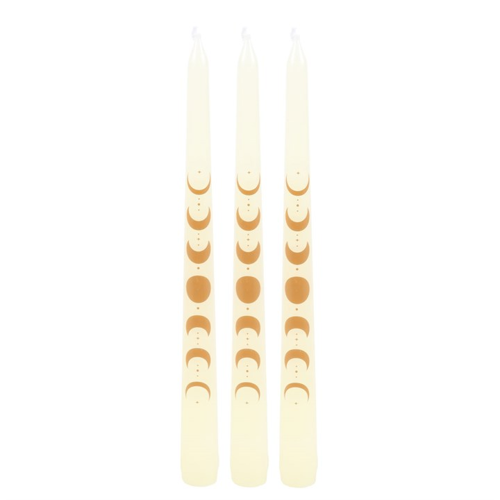 MOON PHASE TAPER CANDLE SET