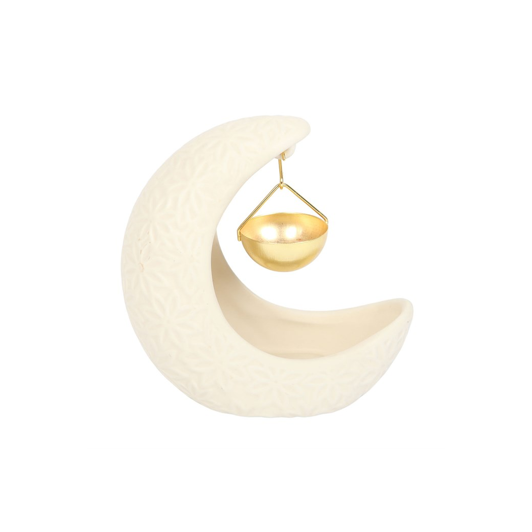 HANGING CRESCENT MOON OIL BURNER