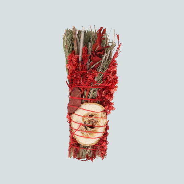 ROSEMARY + WHITE SAGE + RED JASPER RITUAL BUNDLE