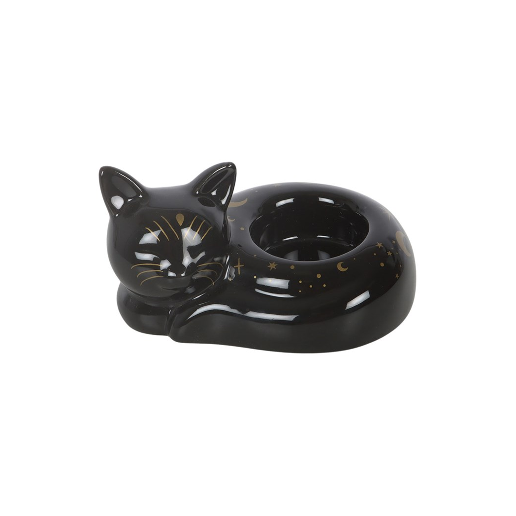 BLACK CAT TEALIGHT HOLDER