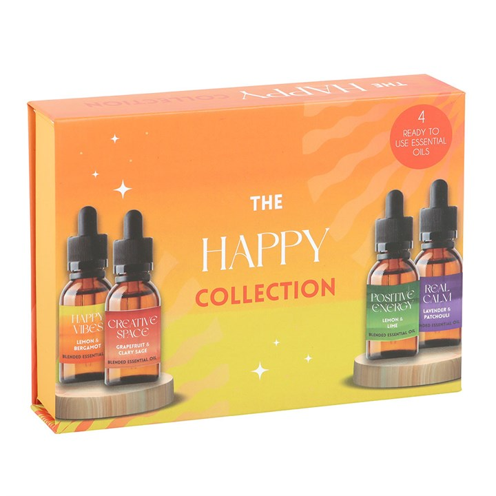 THE HAPPY COLLECTION ESSENTIAL OIL GIFT SET