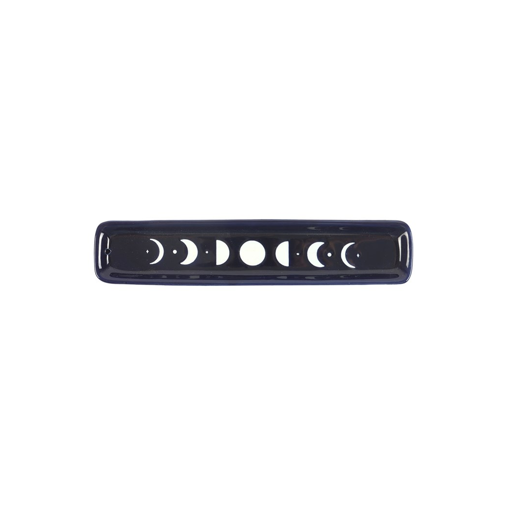 BLUE MOON PHASE CERAMIC INCENSE HOLDER