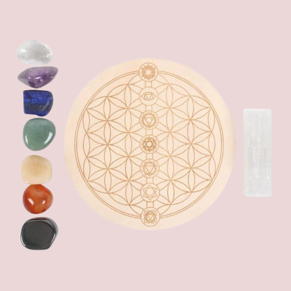 7 CHAKRA CRYSTAL GRID GIFT SET