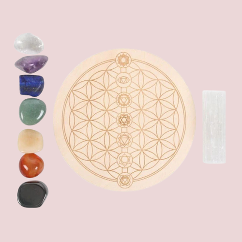 7 CHAKRA CRYSTAL GRID GIFT SET