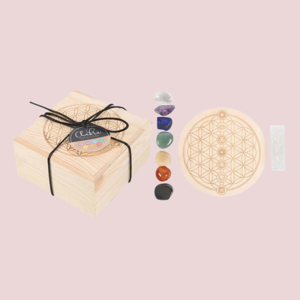7 CHAKRA CRYSTAL GRID GIFT SET