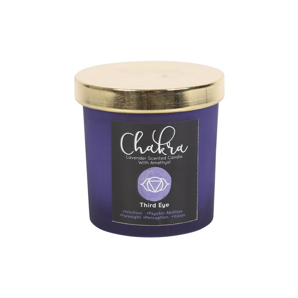 THIRD EYE CHAKRA CRYSTAL CANDLE
