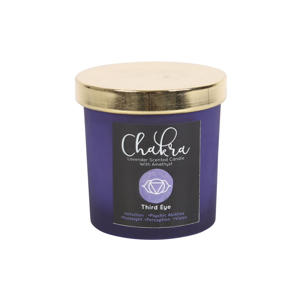 THIRD EYE CHAKRA CRYSTAL CANDLE