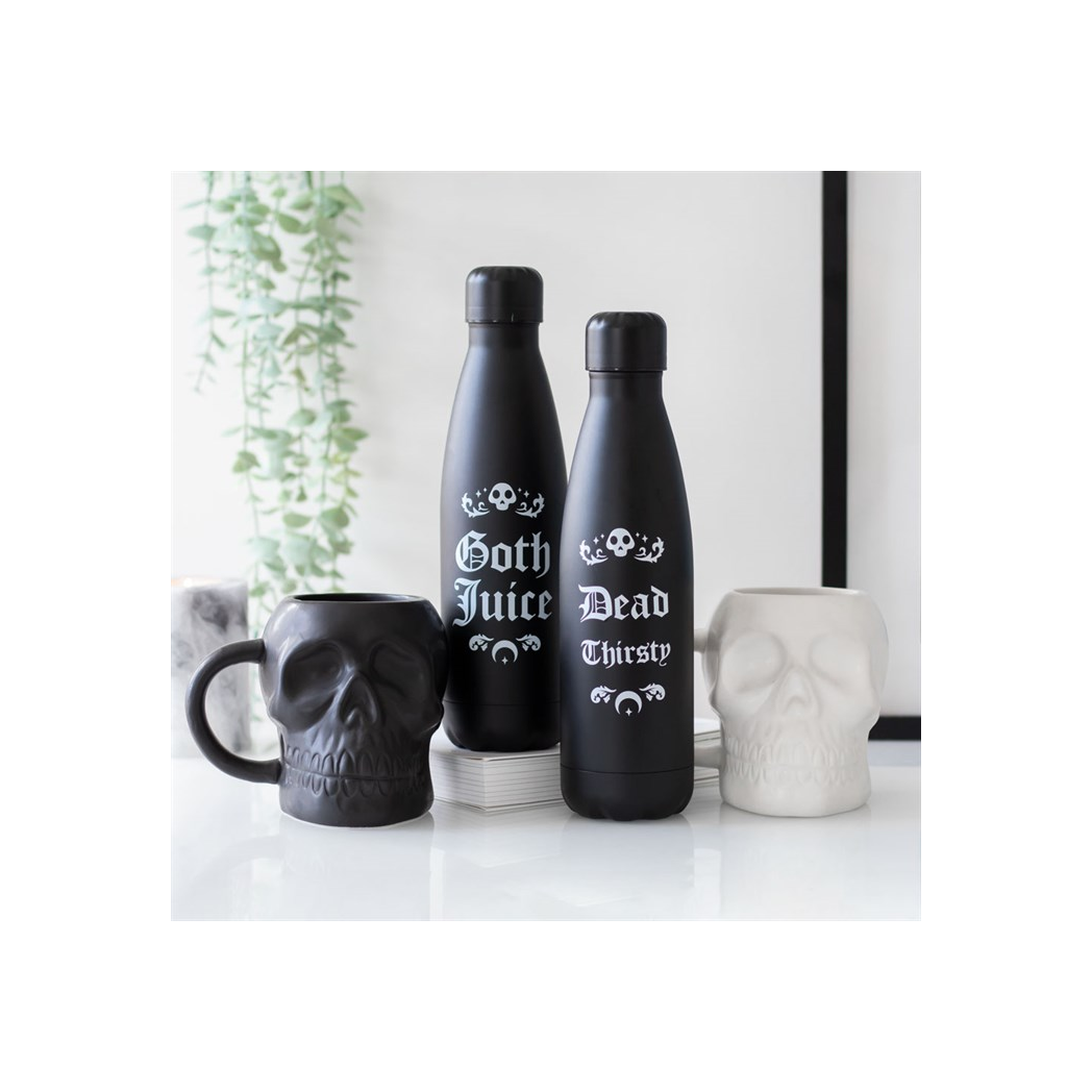 WHITE SKULL MUG