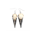 RESIN CROW SKULL EARRINGS