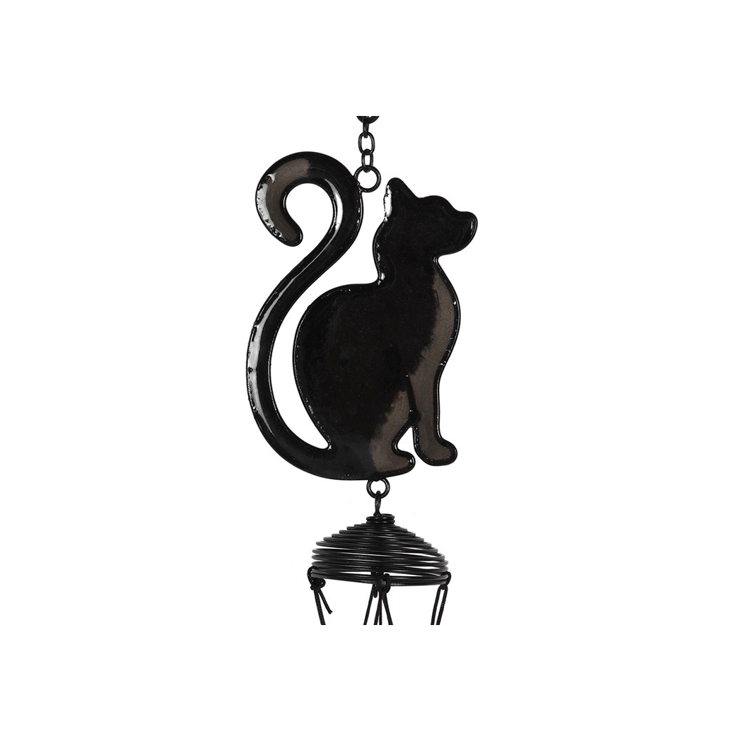 BLACK CAT WINDCHIME