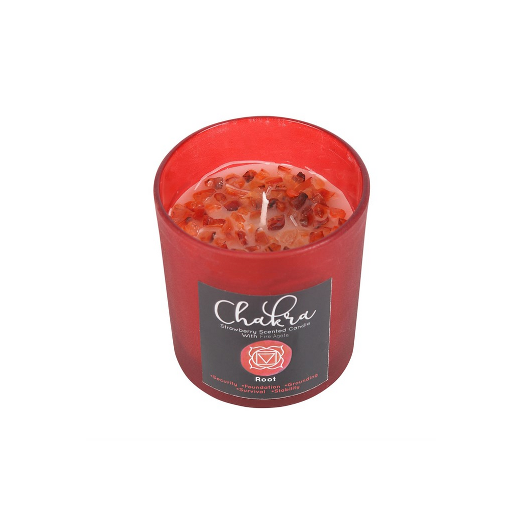 ROOT CHAKRA CRYSTAL CANDLE