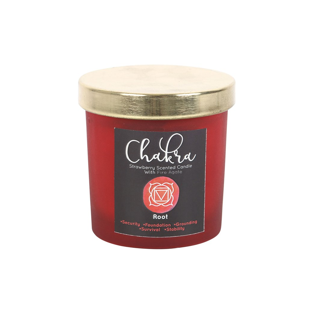 ROOT CHAKRA CRYSTAL CANDLE