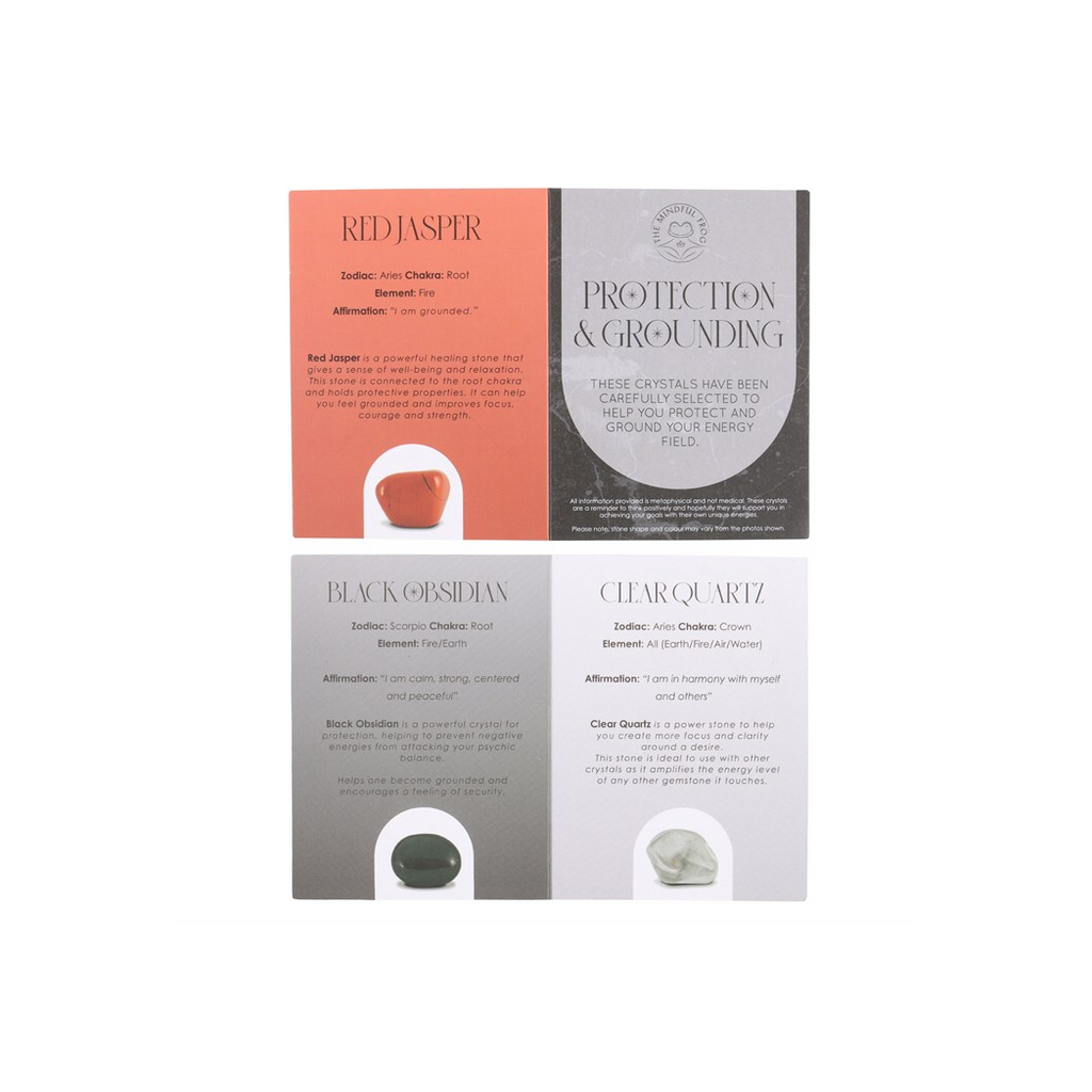PROTECTION + GROUNDING CRYSTAL GIFT SET