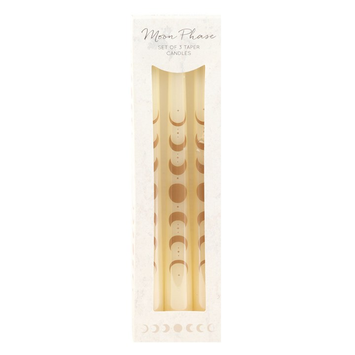 MOON PHASE TAPER CANDLE SET