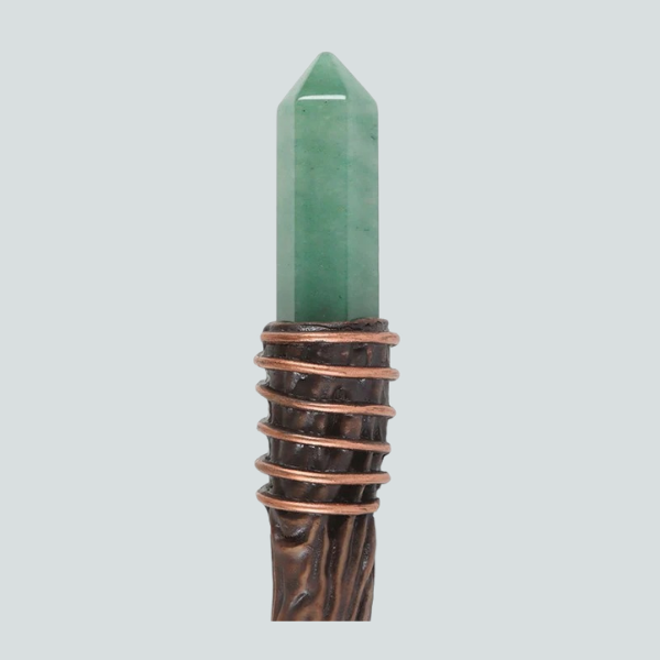 THIN ABUNDANCE AVENTURINE CRYSTAL WAND
